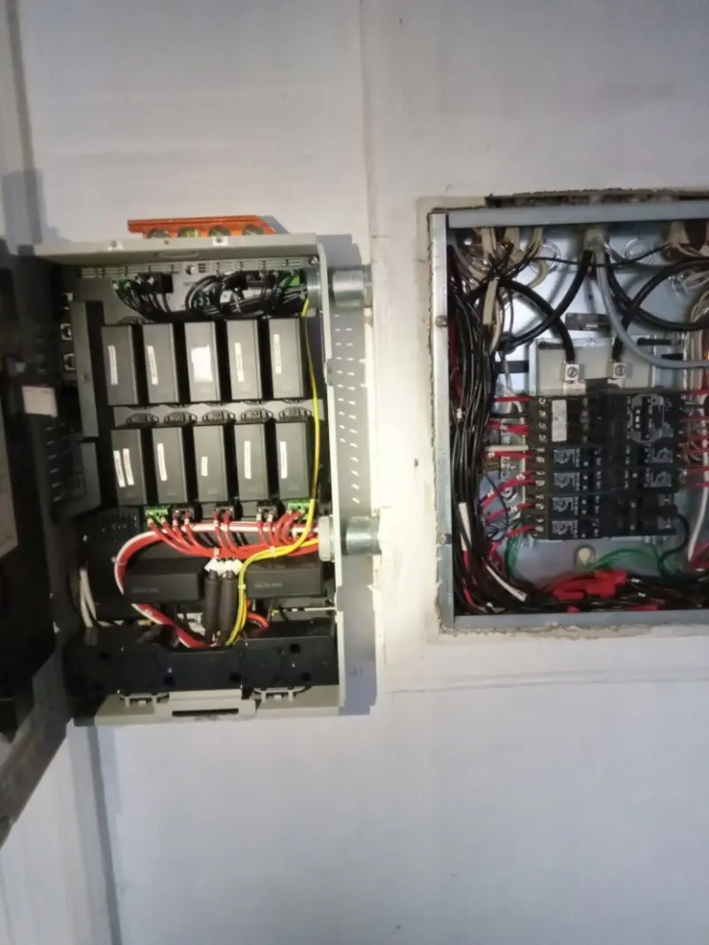 Electrical panel upgrade completed for Commercial Electrician Services in Valley Falls
